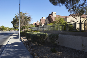 Multi-family housing on Fort Apache Road north of West Sahara Avenue, looking north, Las Vegas, Nevada: digital photograph