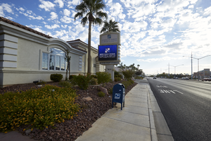 Law office on West Sahara Avenue east of Buffalo Drive, looking east, Las Vegas, Nevada: digital photograph