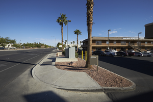 Commercial office space off Cimarron Road north of West Sahara Avenue, looking north, Las Vegas, Nevada: digital photograph