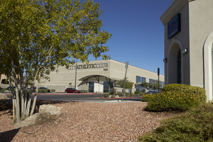 City Athletic Club on West Sahara Avenue east of Cimarron Road, looking northwest, Las Vegas, Nevada: digital photograph