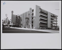 Photograph of Binion's Horseshoe Casino parking structure, Las Vegas, Nevada, approximately 1960 to 1979