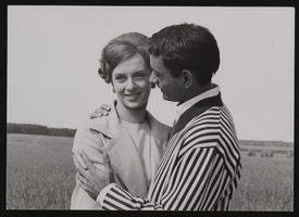 Vassili Sulich with a woman, image 001: photographic print