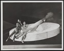 Eight photos of Vassili Sulich with female partners dancing in Folies Bergere: photographic print