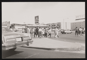 Intersection of Spring Mountain Road and Las Vegas Boulevard: photographic print