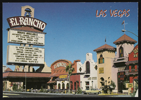 El Rancho Hotel and Casino, image 007: postcard