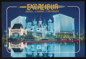 Excalibur Hotel and Casino, image 003: postcard