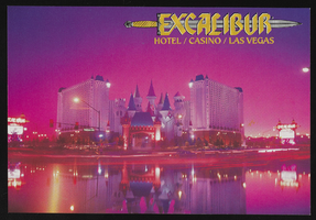 Excalibur Hotel and Casino, image 005: postcard