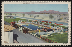 Exterior views of Hotel Last Frontier: postcards