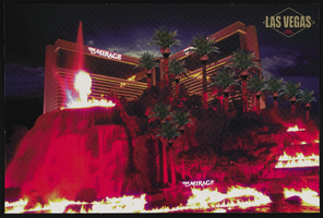 Mirage Hotel and Casino, image 001: postcard