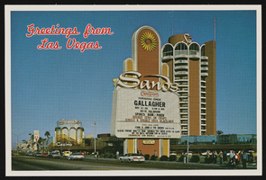 Sands Hotel and Casino, image 003: postcard