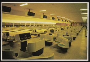 Showboat Hotel bowling alley: postcard