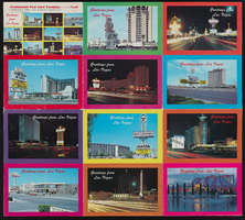 Portfolio of twelve Las Vegas Hotels: postcard