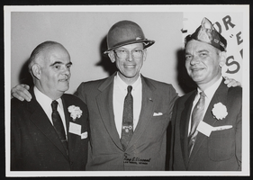 C. Norman Cornwall (left) and others at a Lions Club function: photographic print