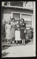 Alice O'Brien, Alice Henderson, Mary Scott Henderson, and Wanda Pegram identified from left to right: photographic print