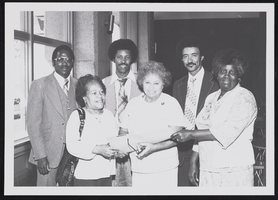 Alice Key (front row, center) and unidentified individuals: photographic print