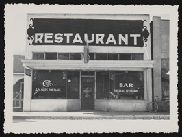Denton family and friends in various locations: photographic prints