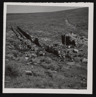 Ruins of tailings trench at Princess Mill, Candelaria, Nevada: photographic print
