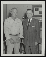 Howard Cannon visits Indian Springs Air Force Base, Nevada: photographic print