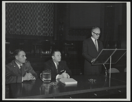 Senator Barry Goldwater (as retired Brigadier General) addresses the meeting of the Capitol Hill Squadron of the United States Air Force Reserve: photographic print