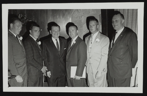 Howard Cannon presents Vail Medal Awards to Nevada Bell employees: photographic print and brochures