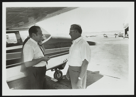 Howard Cannon at Sullivan County International Airport, White Lake, New York: photographic print
