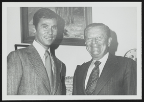 Howard Cannon congratulates Frank Cassar upon being sworn into practice before the United States Supreme Court: photographic print