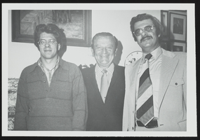 Ed Psaltis and his son David visit Howard Cannon: photographic print