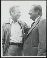 Howard Cannon with an unidentified man: photographic print