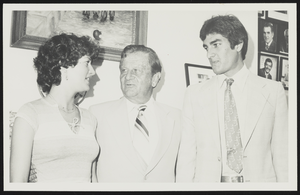 Howard Cannon with two unidentified people: photographic print