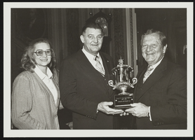 Howard Cannon presents to Malvin Matthews the American Training Association Million Miles Driver of the Year Award: photographic print