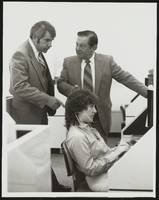 Howard Cannon with two unidentified people: photographic print