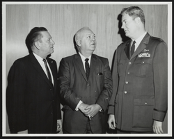 Howard Cannon with Brigadier General Robert W. Smart and Colonel Russell Tarvin: photographic print