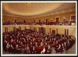 Panorama of the United States Chambers, gallery and members: photographic print