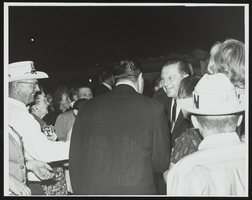 United States Senatorial Campaign with Howard Cannon greeting constituents at a political gathering: photographic print