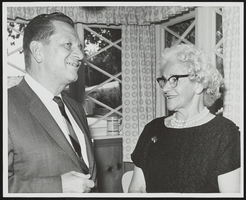 Howard Cannon posed with an unidentified woman: photographic print