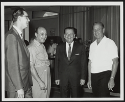 Howard Cannon at an event with unidentified people: photographic print