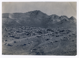 Unidentified desert landscape: photographic print