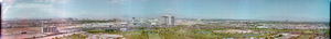 View from Regency Towers in Las Vegas Country Club, Las Vegas, Nevada: panoramic photograph