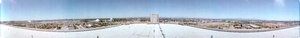 View of Disneyland from Grand Hotel roof, Anaheim, California: panoramic photograph