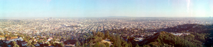 View of Downtown Los Angeles from Griffith Park, Los Angeles, California: panoramic photograph