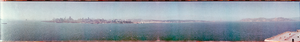 View of San Francisco from Alcatraz lighthouse, San Francisco, California: panoramic photograph