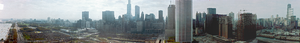 View of Pope John Paul II's mass, Chicago, Illinois: panoramic photograph