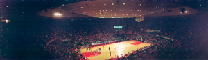 UNLV vs. Kentucky basketball game at the Convention Center, Las Vegas, Nevada: panoramic photograph