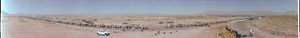 Mint 400 Off Road race, North Las Vegas, Nevada: panoramic photograph