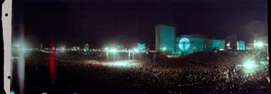 Larry Holmes vs. Muhammad Ali fight at Caesars Palace, Las Vegas, Nevada: panoramic photograph
