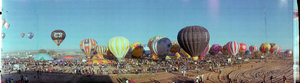 1980 Albuquerque balloon festival, Albuquerque, New Mexico: panoramic photograph