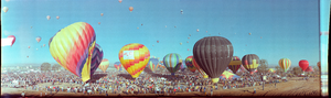 1980 Albuquerque balloon festival, Albuquerque, New Mexico: panoramic photograph