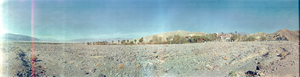 Furnace Creek Inn at Death Valley, California: panoramic photograph