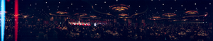 Harry Wald inaguration as President of Caesars Palace, Las Vegas, Nevada: panoramic photograph