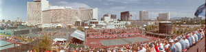 Alan King Tennis Classic tournament at Caesars Palace, Las Vegas, Nevada: panoramic photograph